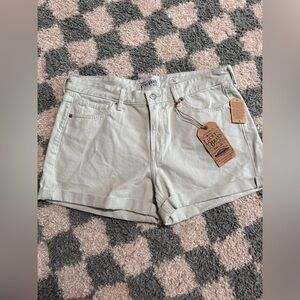 LUCKY BRAND NWT Women's Light Mint Green Rolled Cuff Shorts The Boyfriend Short